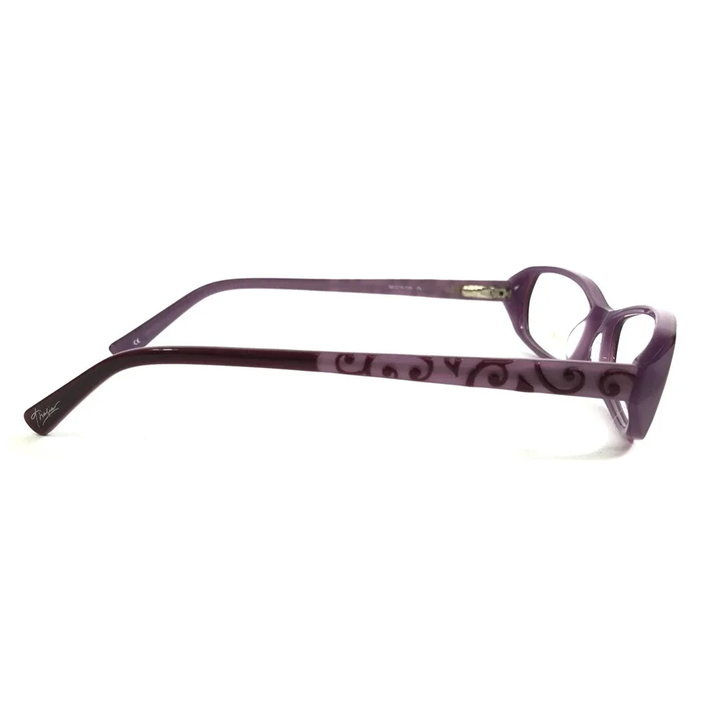 Thalia Petite Eyeglasses Frames CONCHA Purple Cat Eye Full Rim 50-15-135